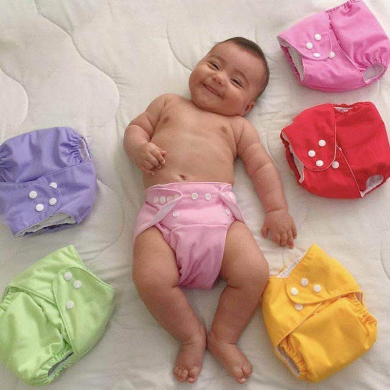 Babygenic Adjustable Baby Cloth Diapers, Washable and Reusable