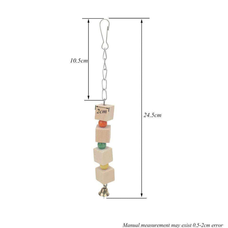 Wirmon Bird Hanging Bell Toy | Toy for Small Parakeets, Cockatiels & Parrots - Ooala