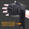 BodyCircuit Gym Gloves for Body Building Fitness Exercise and Weight Lifting, Black