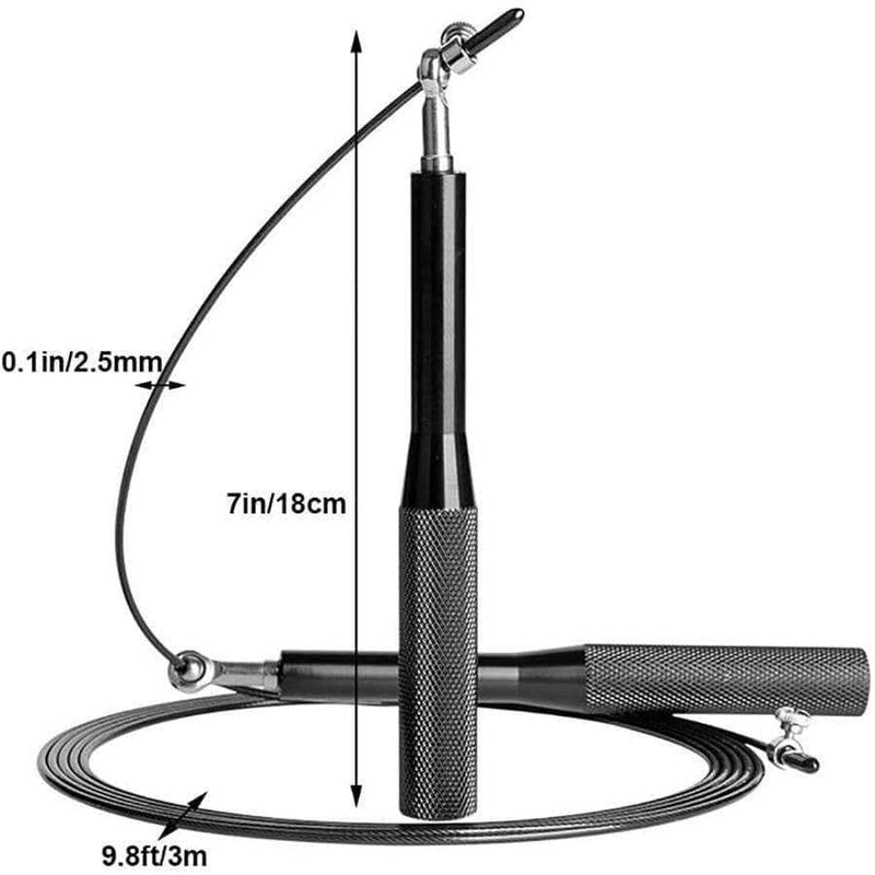 BodyCircuit Crossfit Jump Rope | Adjustable and Tangle-Free with Metal Handle and Cable