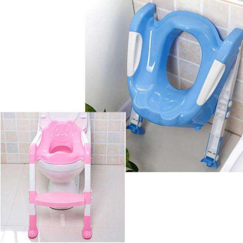 Broome Potty Training Toilet Seat with Step Stool Ladder | Non-Slip, Adjustable Chair with Backrest - Ooala