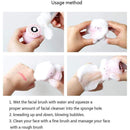 Brussh Octopus Shape Handheld Foaming Facial Scrub & Massager | Gentle Cleansing Silicone Face Brush