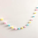 CandyBear Tassel Garland, Pom Pom Ball String Banner and Wall Hanging Decor