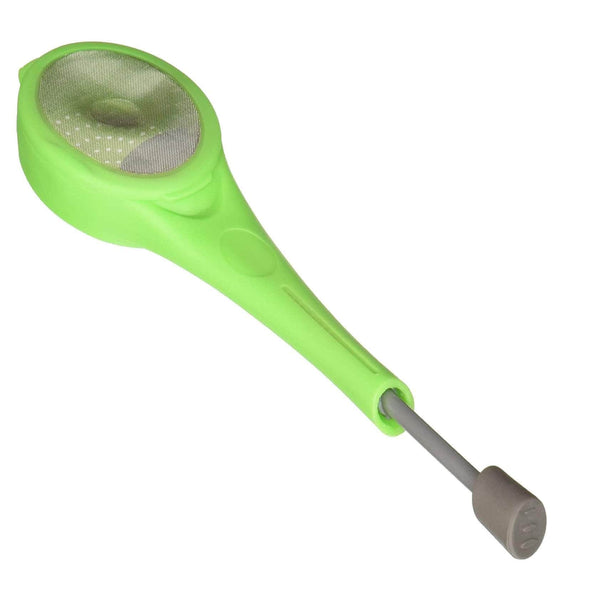 Chafill Portable Green Silicone Tea Infuser, Strainer with Built-In Plunger