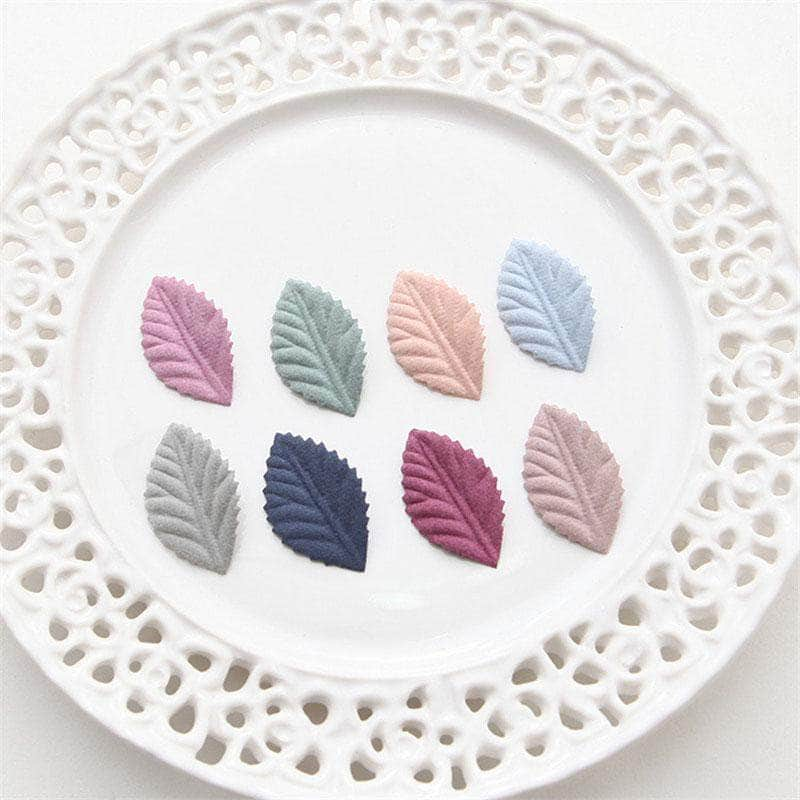 CraftLux Handmade Leaves for Scrap booking and Art Craft DIY│50 Pcs Assorted Colors