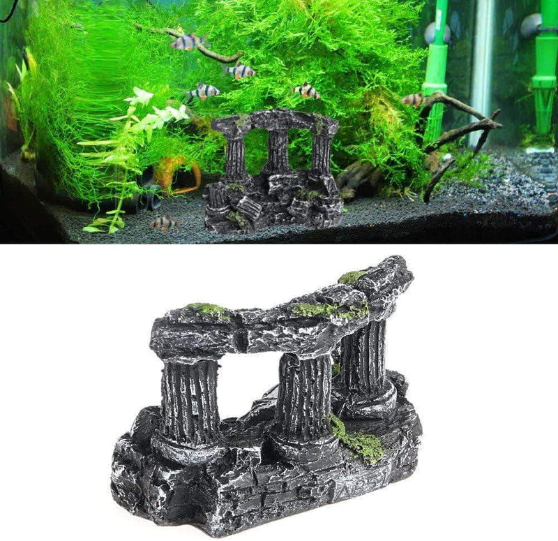 Wozti Aquarium Rome Stone Pillars Landscaping for Fish Tank Decoration - Ooala