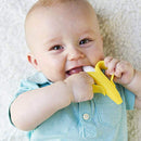 Faybey Safe Baby Teether Toys BPA Free, Banana Teething Ring Silicone Chew, Dental Care Toothbrush - Ooala