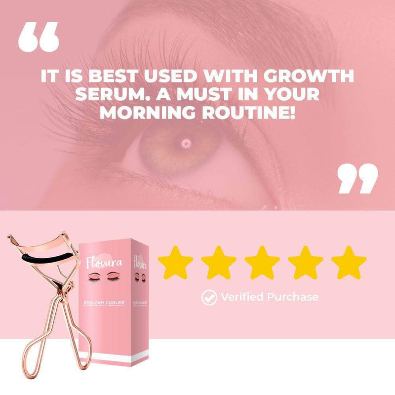 Flovura Professional Eyelash Curler Eye Lashes | Curling Clip Makeup Tool