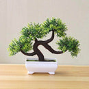 Funterior Longxu Style Artificial Bonsai Tree Plants | Small Ornaments For Home Decoration