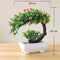 Funterior Rose Style Artificial Bonsai Tree Plants | Small Ornaments For Home Decoration