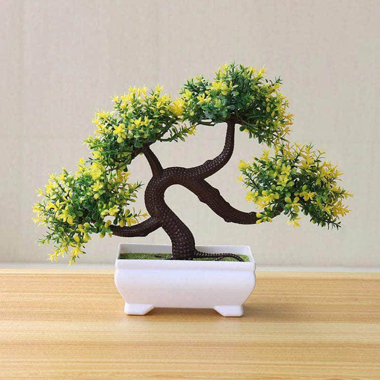 Funterior Longxu Style Artificial Bonsai Tree Plants | Small Ornaments For Home Decoration