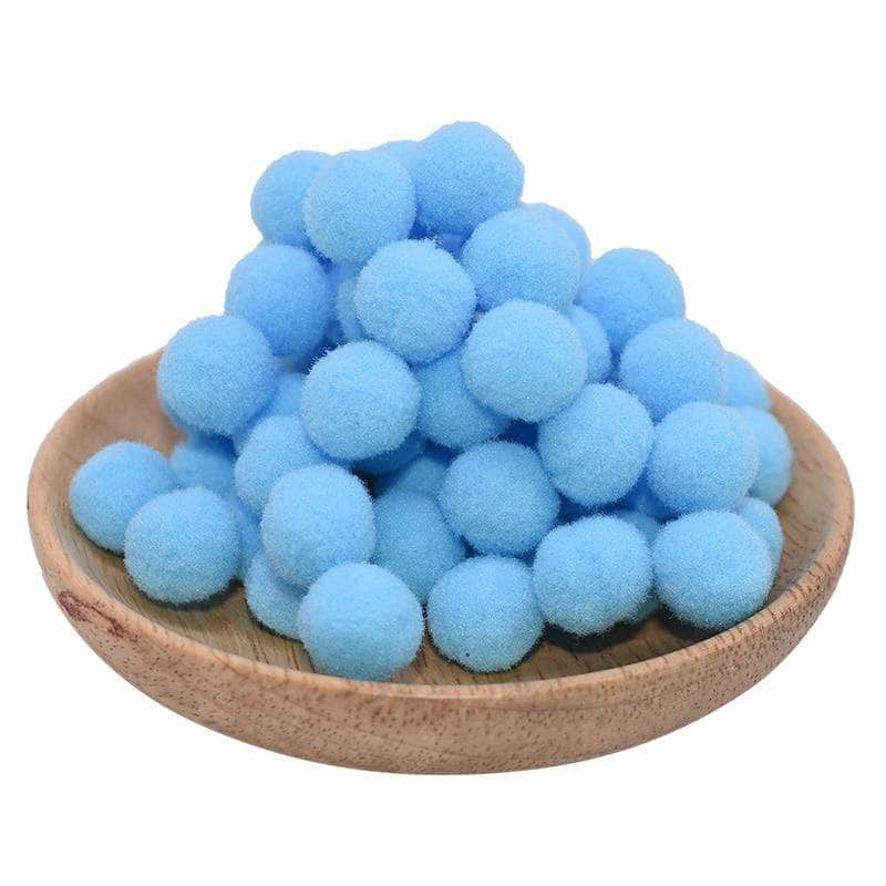 Gingo 15mm Soft Pom Pom Balls for Home Decor, Sewing Patterns & DIY Craft for Kids & Adults | 100Pcs