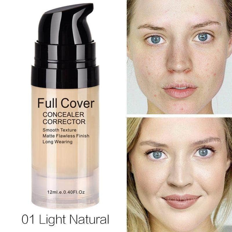 GirlFactor Full Coverage Liquid Concealer | Color Correcting Makeup