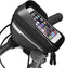 Hikush Waterproof Front Frame Handlebar Phone Case Bag with Touch Screen & Sun Visor