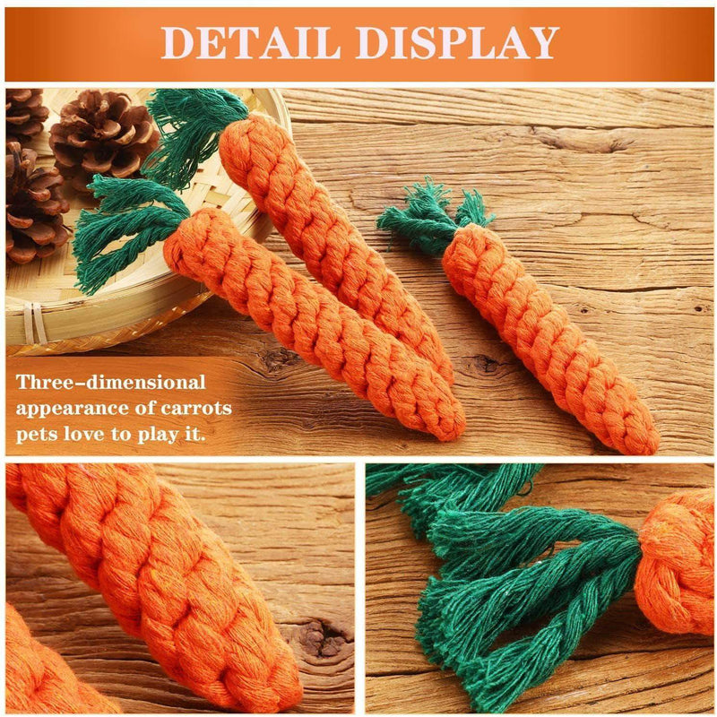 Hoofy 1 Pc Carrot Chew Toy for Rabbit, Rat & Small Animal Pets - Ooala