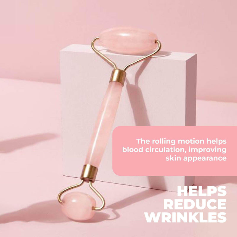 Keiras™ Rose Quartz Stone Facial Roller