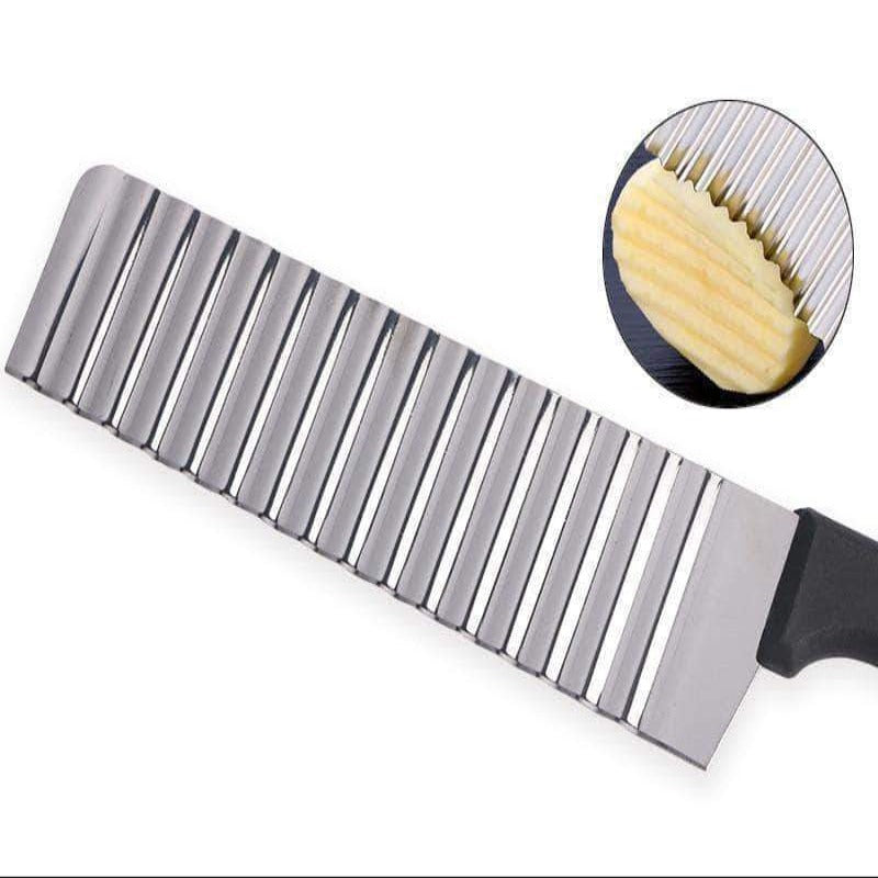 ChopSlice Stainless Steel Crinkle Cutter Knife, Ideal for Potato, Cucumber and Carrot - Ooala