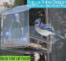 LightWings Acrylic Transparent Bird Feeder Tray | Birdhouse Window with Suction Cup - Ooala