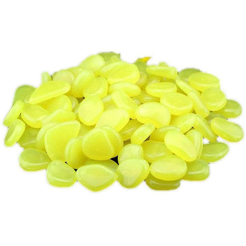 Flais Glow in the Dark Pebbles for Garden, Walkway, Patio, Lawn & Fish Tank Decorations│50 Pcs