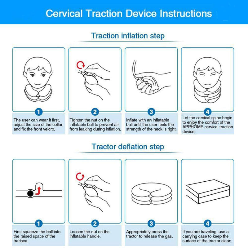 MedicPulse Cervical Neck Traction Device and Collar Brace