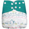 Melour Reusable Cloth Diaper, Adjustable & Washable Baby Nappies | Green