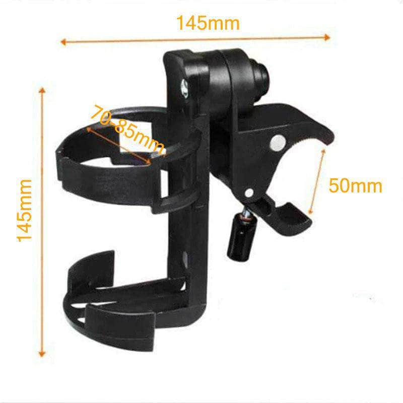 Muar Universal Cup Holder for Strollers Wheelchairs Mobility Walkers & Bikes, with 360º Rotation