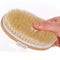 CHeRI Bath Body Brush Boar Bristles Exfoliating Massager with Long Wooden Handle Back Brush - Ooala