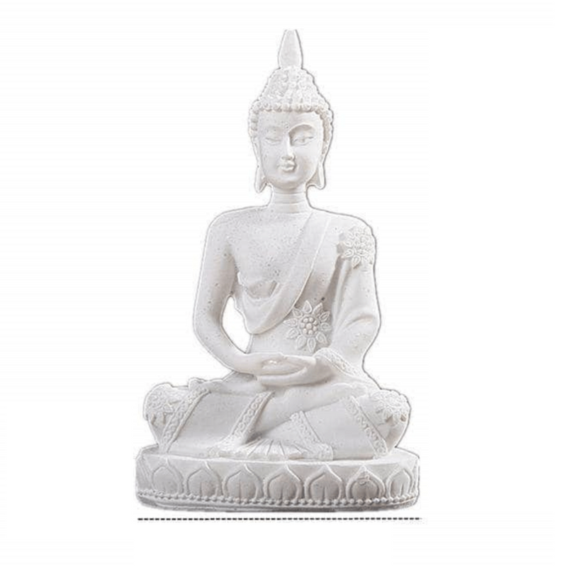 GREENHome Garden Buddha Statue, Naturally Made Sandstone Miniature