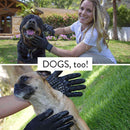 Grapevine Pet Grooming Gloves Shedding, Bathing, & Hair Remover Gloves - for Cats, Dogs, and Horses - Ooala