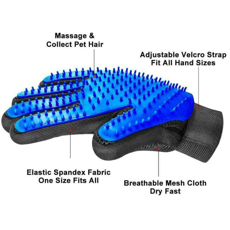 Pexmon 1pc Pet Grooming Glove | Hair Remover Brush, Gentle DeShedding for Cats & Dogs - Ooala