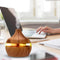 Purex Cool Mist Humidifier | Aroma Essential Oil Diffuser | Changing LED Lights, Lt. Wood Grain 300ml - Ooala