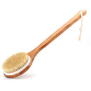 Richo Body Bath Brush, Back Scrubber with Anti-slip Long Wooden Handle | 100% Natural Bristles - Ooala