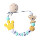 Siliconistic Silicone Koala & Beads Pacifier Clip | Baby Teething Soother Chew Toy Holder