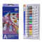 SplashTone 12 Colors Acrylic Paint Set for Canvas, Wood & Ceramic | Rich Pigments for Artist