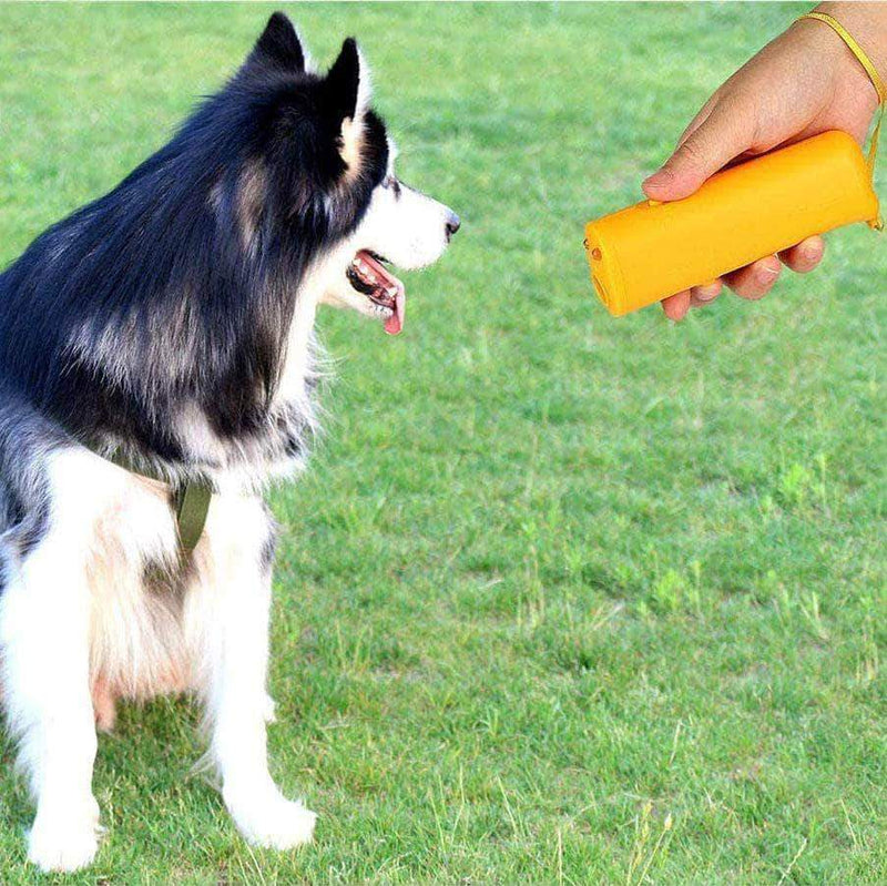 SurePet LED Ultrasonic Dog Repeller and Trainer 3 in 1 Anti- Barking Handheld Dog Training Device - Ooala