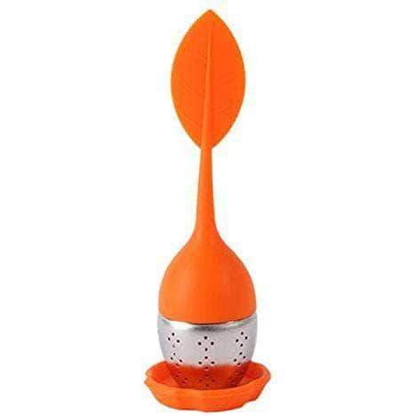 TEAXIE Tea Infuser Filter Stainless Steel Tea Ball Strainer with Leaf shaped Silicone Handle - Ooala