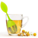 TEAXIE Tea Infuser Filter Stainless Steel Tea Ball Strainer with Leaf shaped Silicone Handle - Ooala