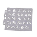 Unics Reusable Alphabet Letter Stencil Template for Scrapbooking